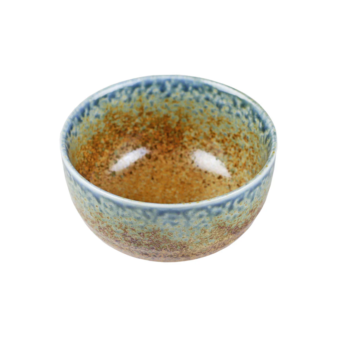 Ainagashi Blue Earthy Rice Bowl Chawan 19 fl oz / 5" dia - Image 2