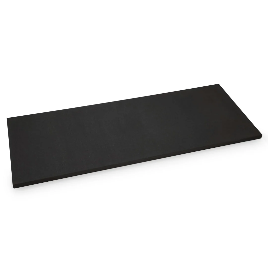 Parker Asahi Rubber Matte Black Pro Cutting Board 39.4" x 15.75" x 0.75" H NE0613