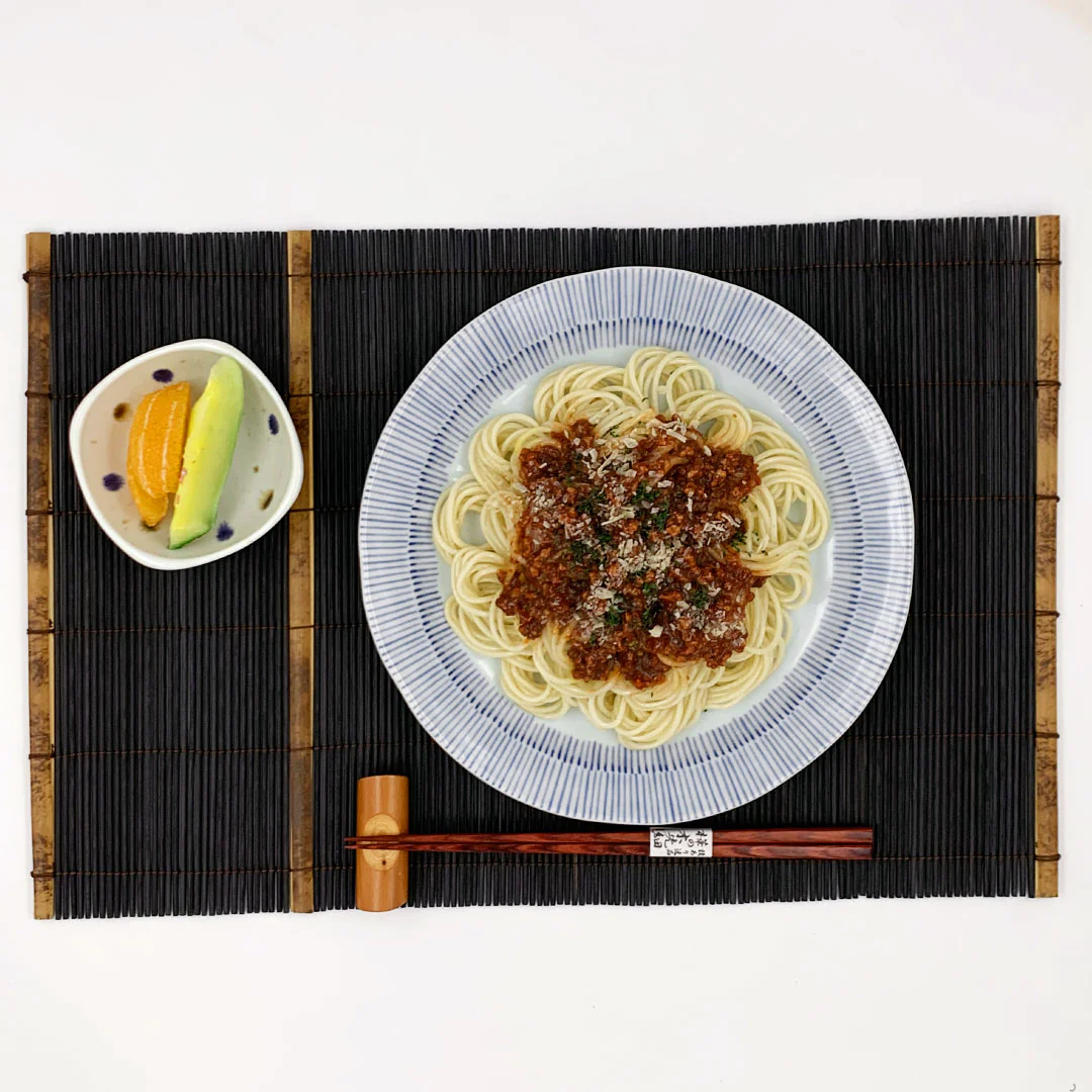 Bamboo Sudare Placemat Black 18.1" x 11.8" - Image 2