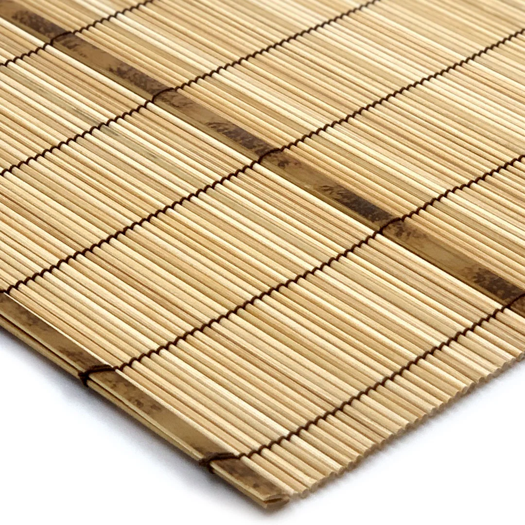 Bamboo Sudare Placemat Light Brown 18.1" x 11.8" - Image 3