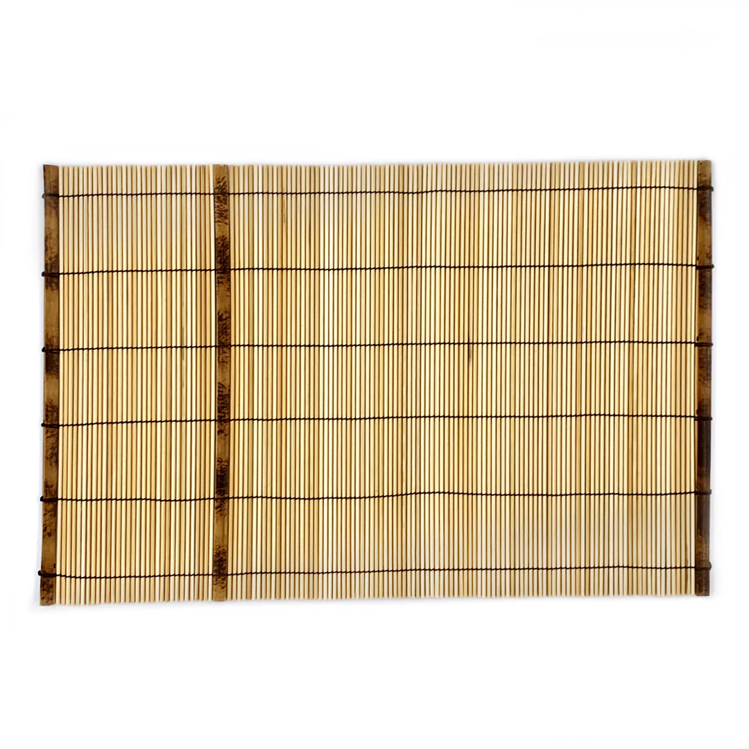 Bamboo Sudare Placemat Light Brown 18.1" x 11.8" - Image 4