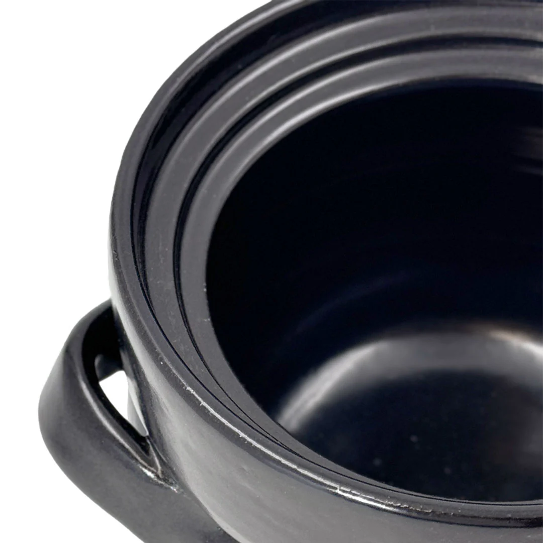 Banko Earthenware Double Lid Rice Cooking Pot 2 Cup - Image 5