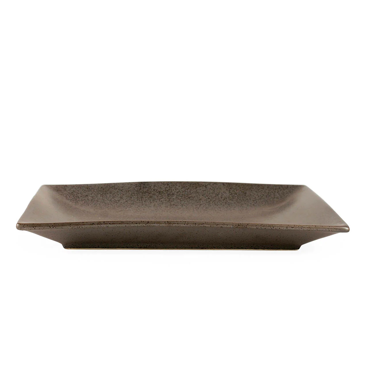 Metallic Gray Black Speckled Rectangular Plate 12" x 8.5" - Image 2