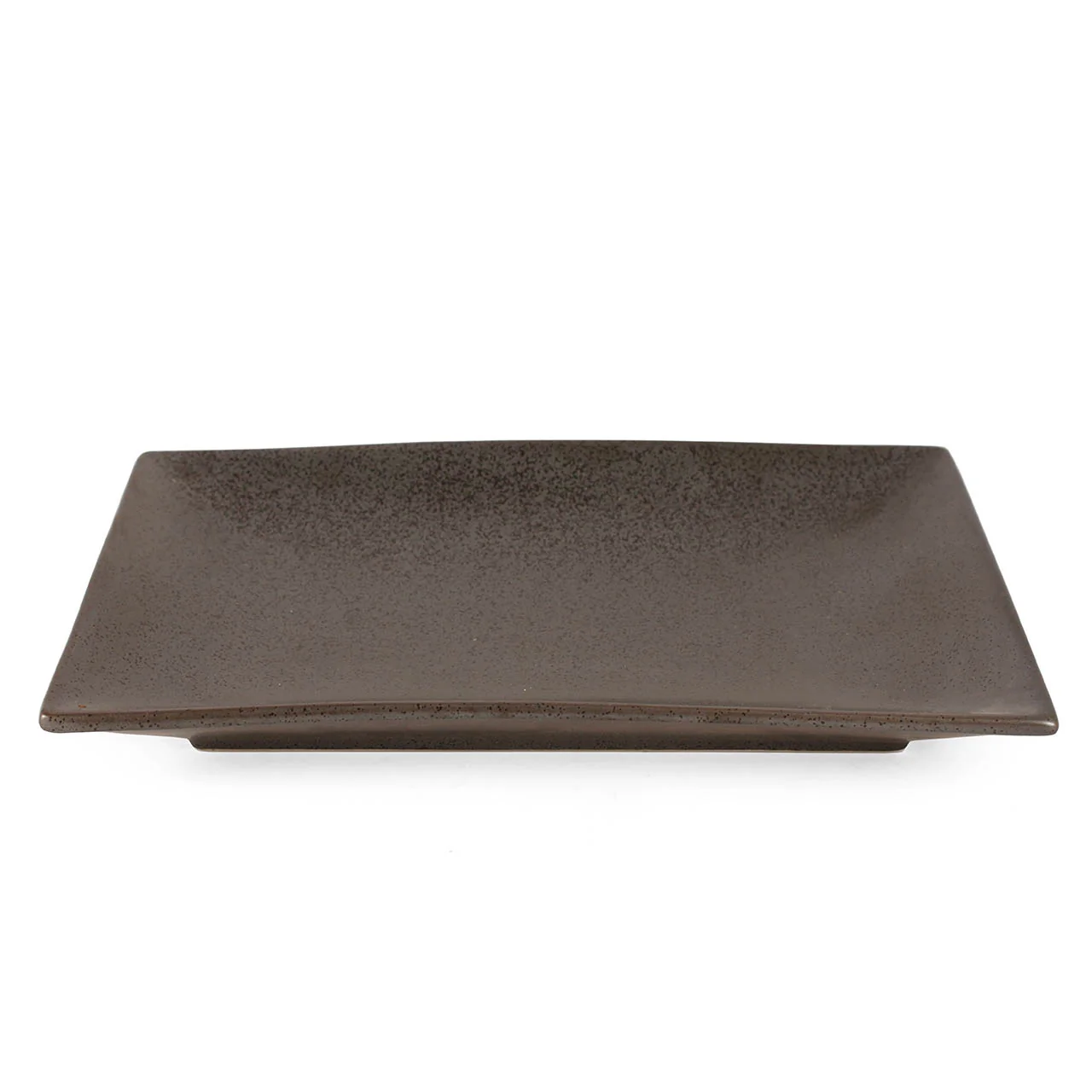 Metallic Gray Black Speckled Rectangular Plate 12" x 8.5" - Image 3