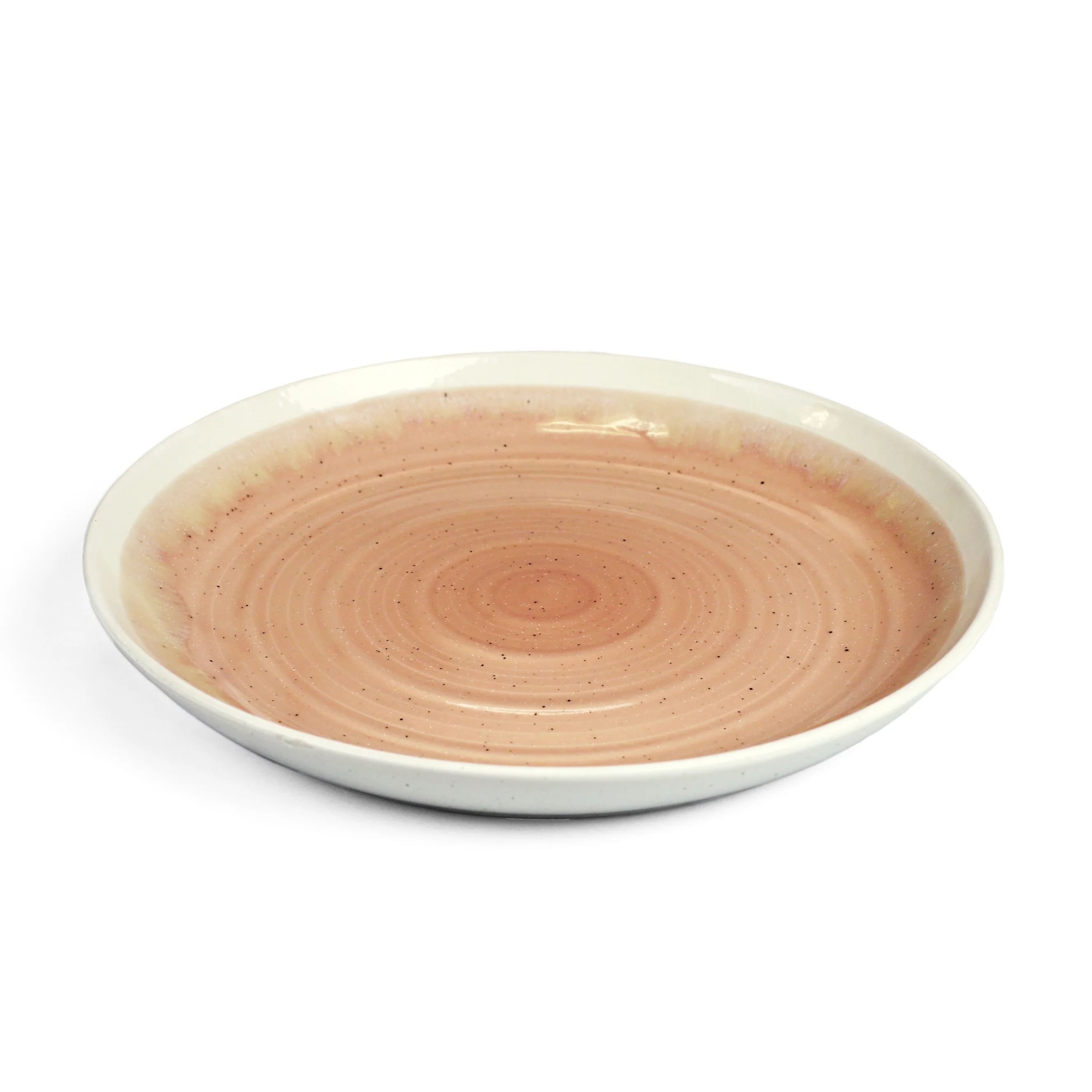 P&B Blush Pink x Cream Dinner Plate 10.4" dia - Image 2