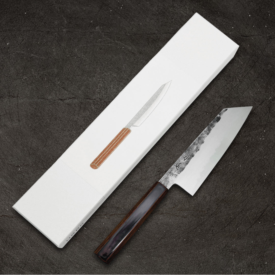 Hado Kirisame White #1 Bunka 180mm (7.1") - Urushi Oak Handle - Image 10