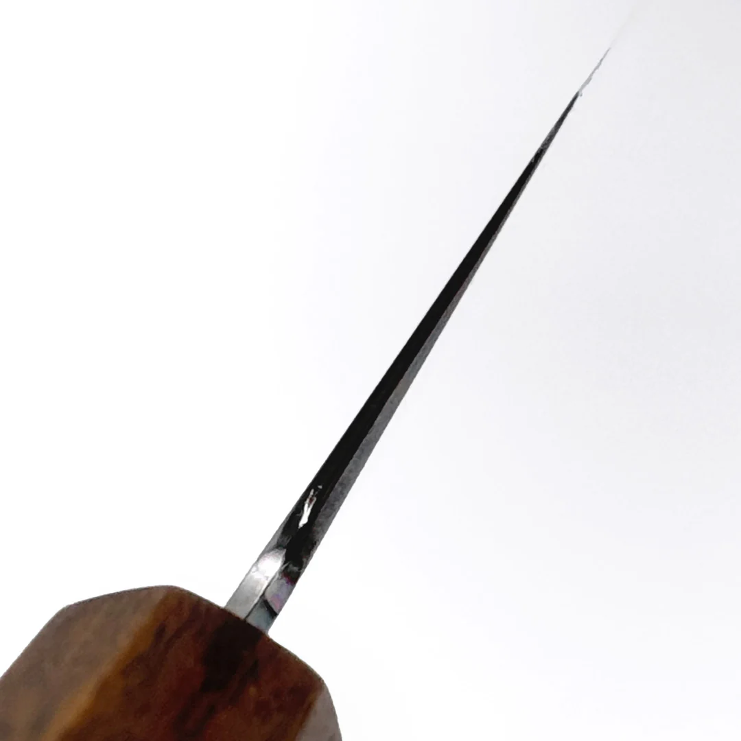 Hado Kirisame White #1 Bunka 180mm (7.1") - Urushi Oak Handle - Image 3