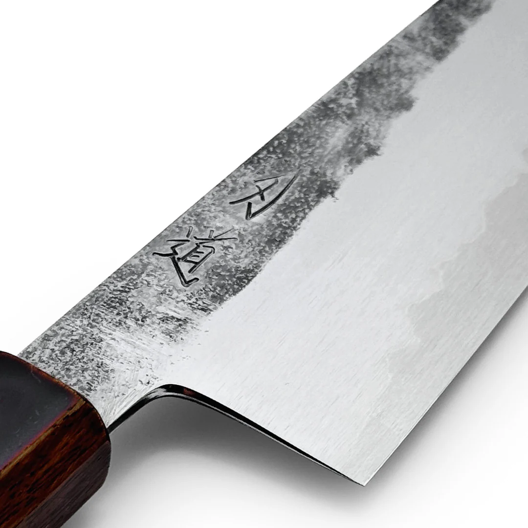 Hado Kirisame White #1 Bunka 180mm (7.1") - Urushi Oak Handle - Image 4