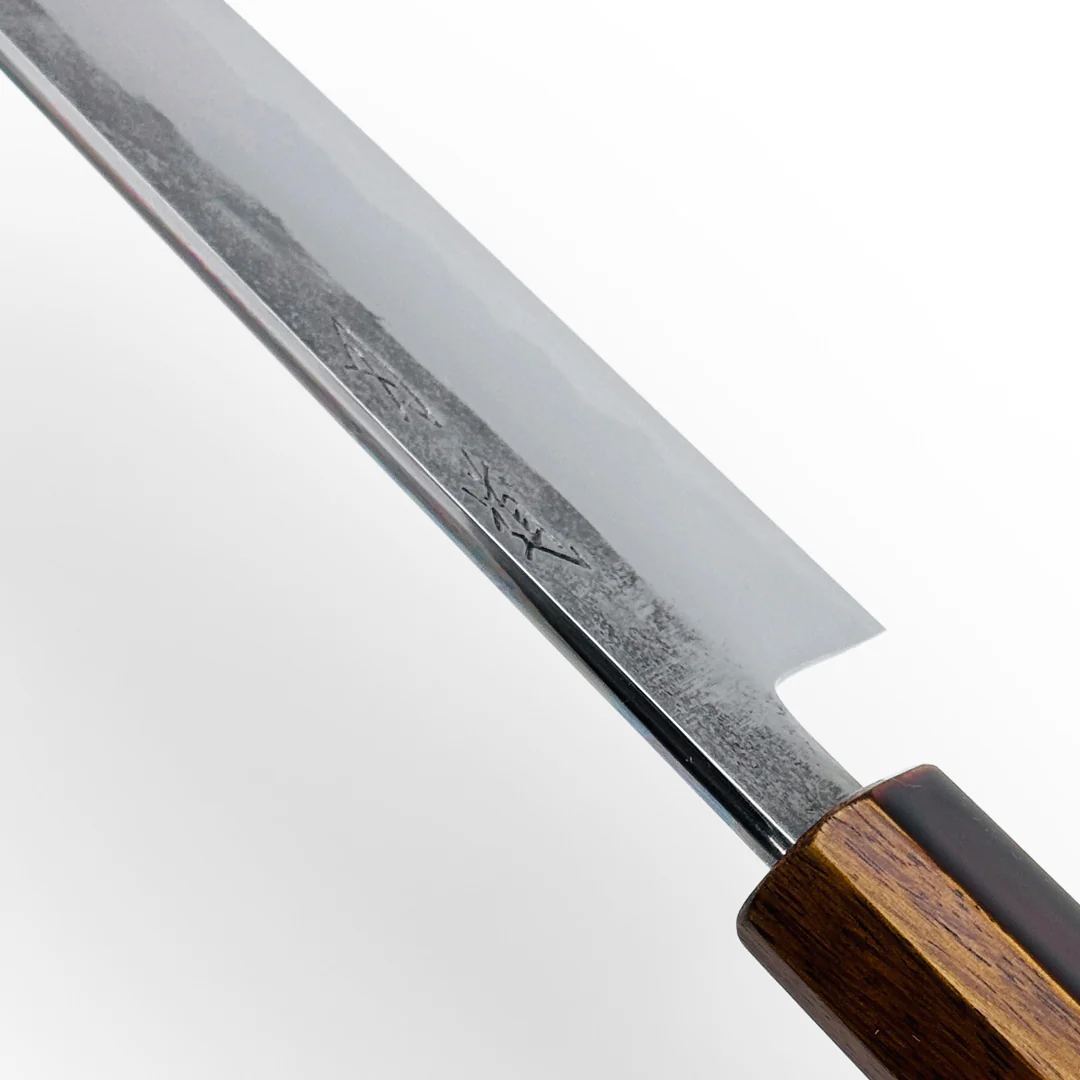 Hado Kirisame White #1 Bunka 180mm (7.1") - Urushi Oak Handle - Image 7