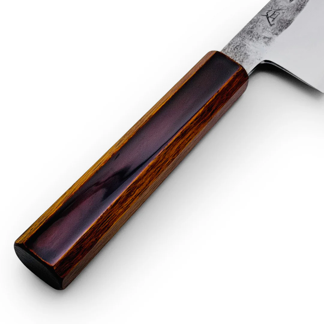 Hado Kirisame White #1 Bunka 180mm (7.1") - Urushi Oak Handle - Image 9