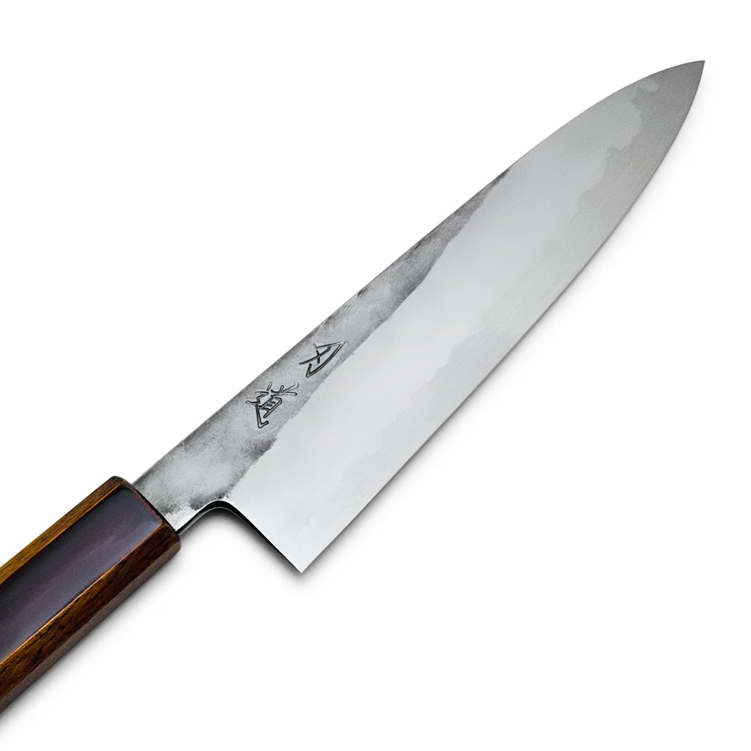 Hado Kirisame White #1 Gyuto 210mm (8.2") - Urushi Oak Handle - Image 4
