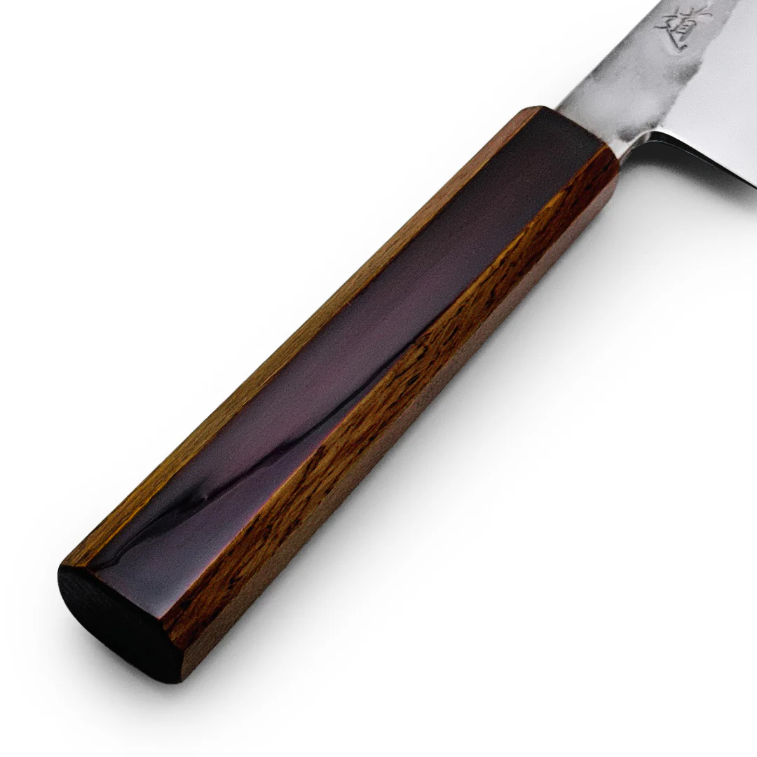 Hado Kirisame White #1 Gyuto 210mm (8.2") - Urushi Oak Handle - Image 8
