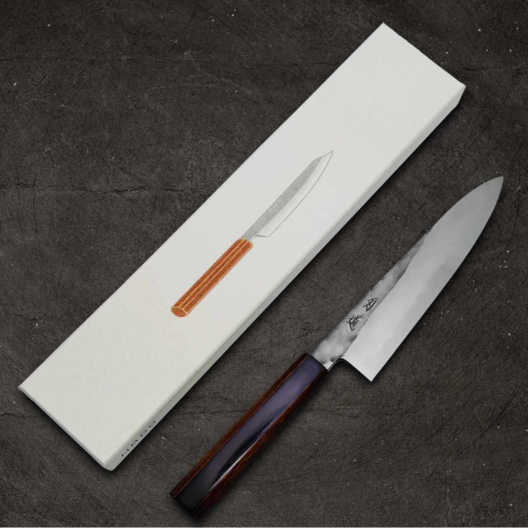 Hado Kirisame White #1 Gyuto 210mm (8.2") - Urushi Oak Handle - Image 9