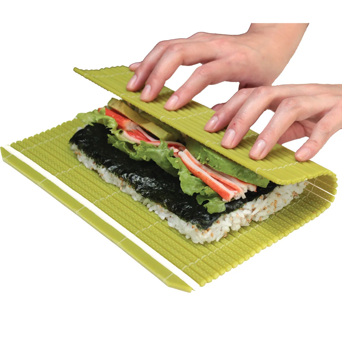 Hasegawa Hygienic Plastic Non-Stick Sushi Rolling Mat Makisu 10" x 9.5" (M Size) - Image 3