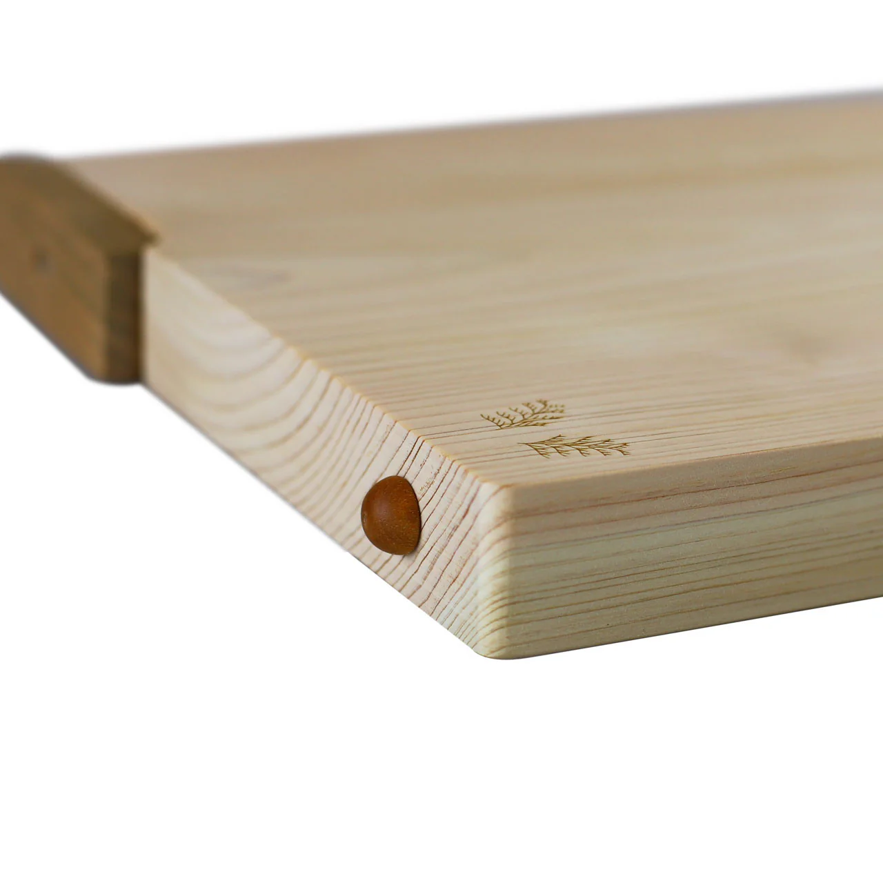 Hinoki (Japanese Cypress) Cutting Board w/Stand 17.7" x 9.4" x 1.2" H - Image 4