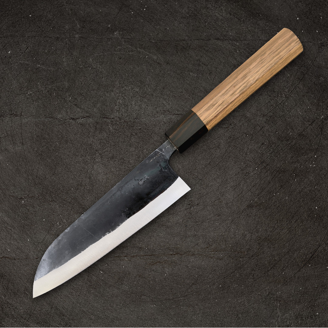 Ishizuchi Blue #2 Kurouchi Santoku 165mm (6.5") - Image 6