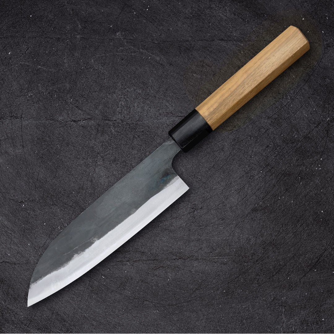 Ishizuchi White #1 Kurouchi Santoku 165mm (6.5") - Image 6
