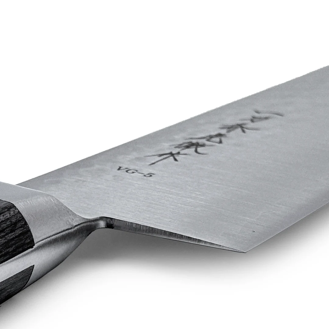 Ittosai Kotetsu VG-5 Kengata Gyuto 240mm (9.4") Hammered (Tsuchime) - Image 7
