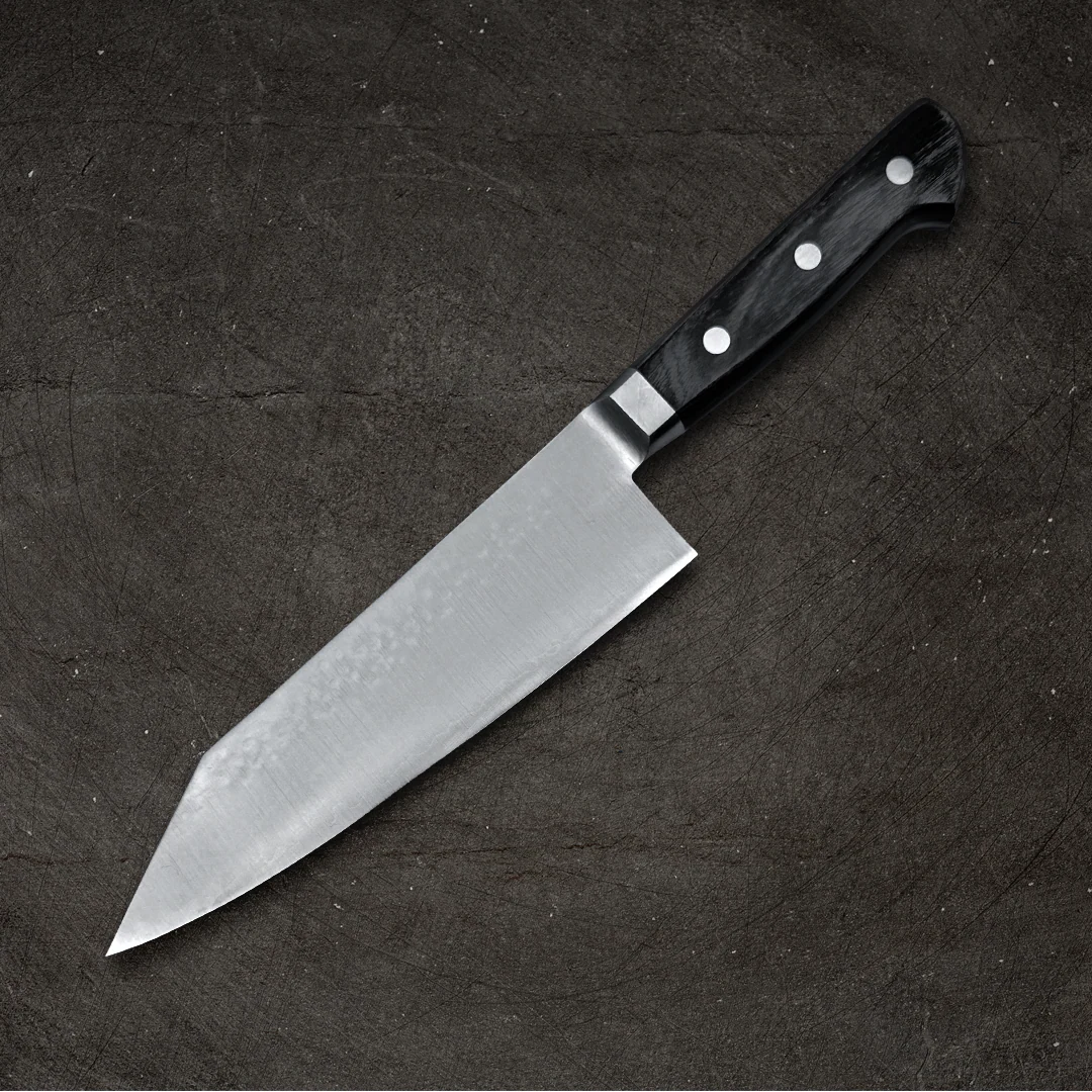 Ittosai Kotetsu VG-5 Kengata Santoku 180mm (7.1") Hammered (Tsuchime) - Image 9