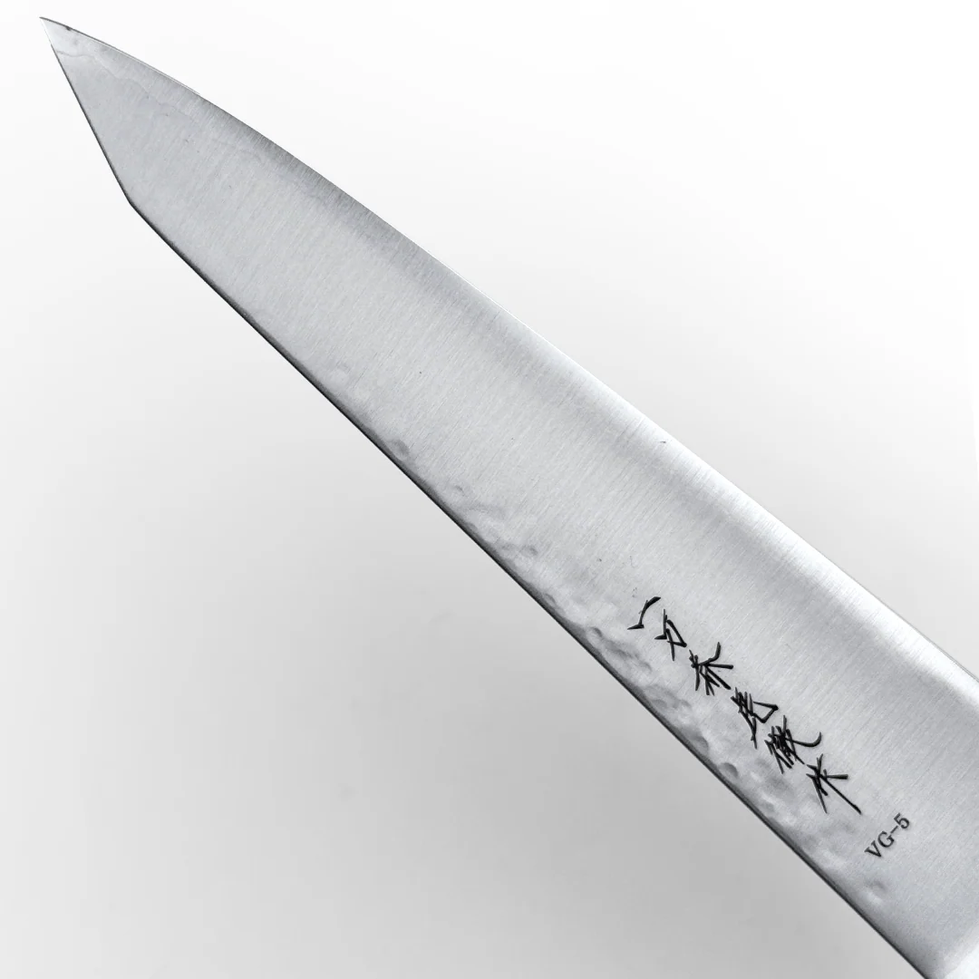 Ittosai Kotetsu VG-5 Kengata Petty 150mm (5.9") Hammered (Tsuchime) - Image 7