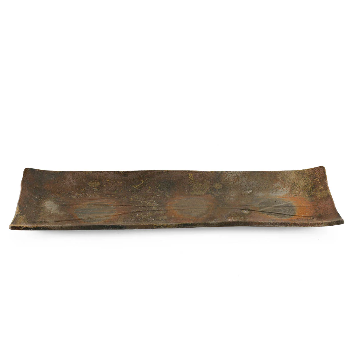 Kanayama Matte Brown Rectangular Plate 12.4" x 3.98" - Image 2