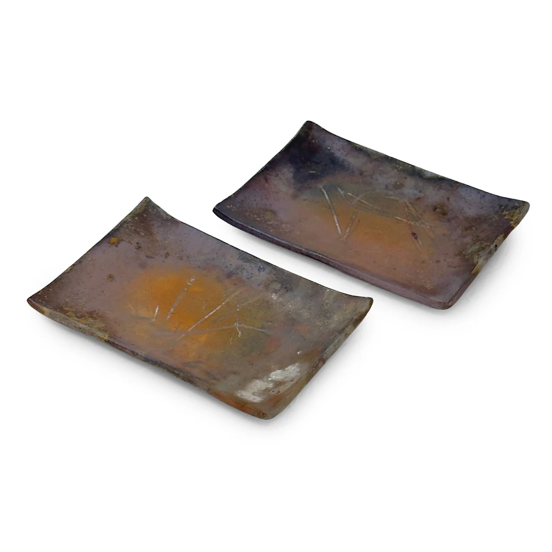 Kanayama Matte Brown Rectangular Sashimi Plate 8.3" x 5.4" - Image 3