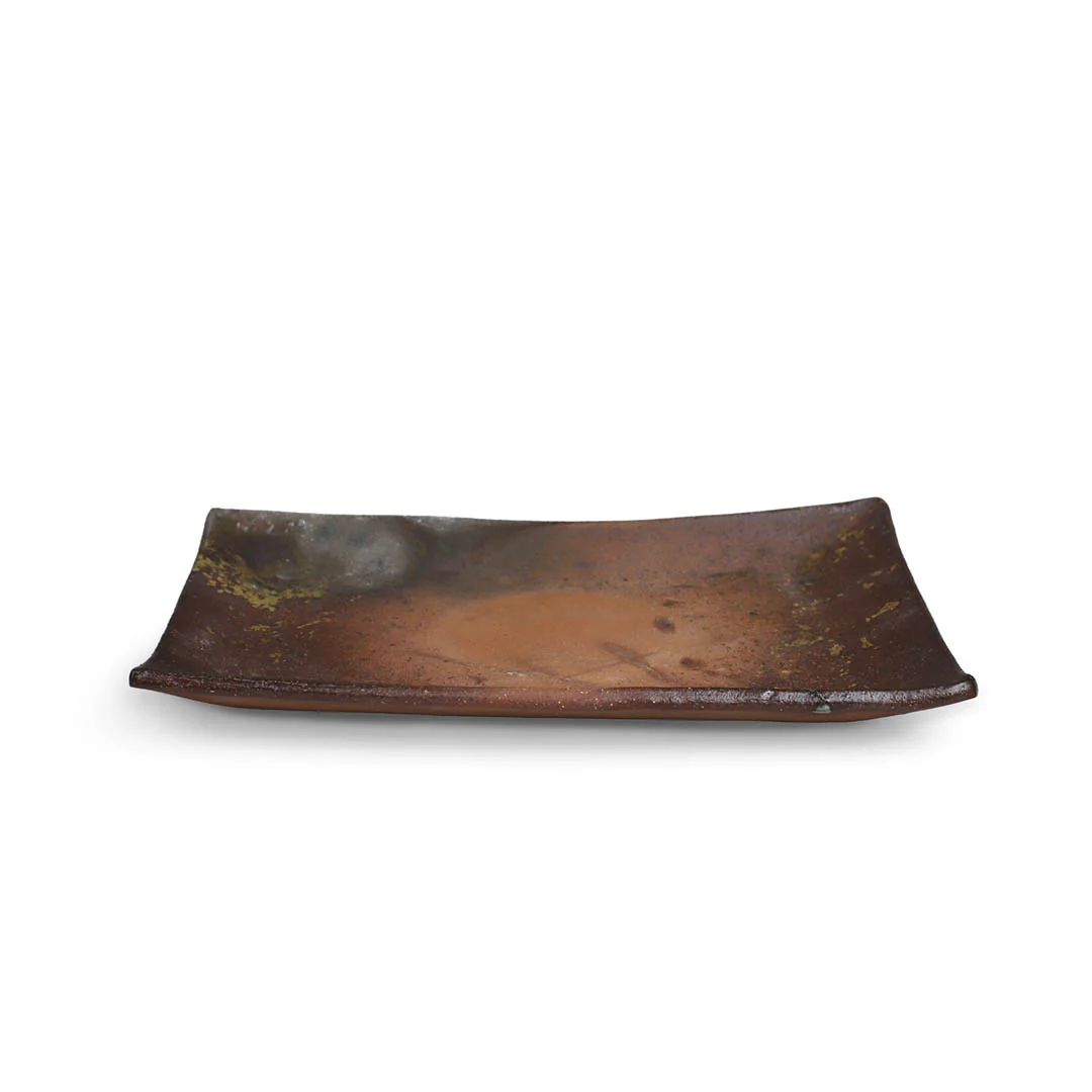 Kanayama Matte Brown Rectangular Sashimi Plate 8.3" x 5.4" - Image 5