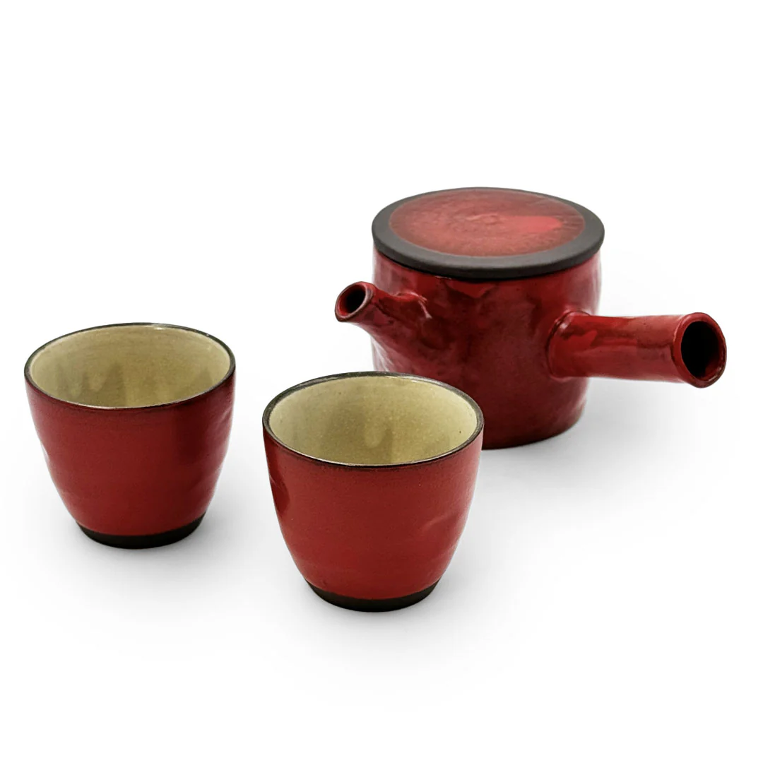 Katayama Hinata Kyusu Teapot Red 10.5 fl oz - Image 4