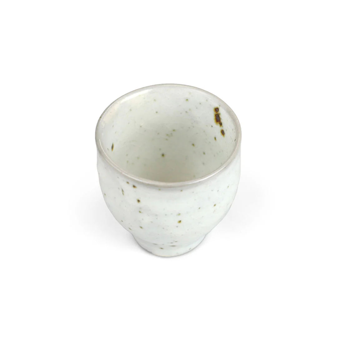 Kobiki Ivory Speckled Ceramic Sake Cup 3 fl oz - Image 3