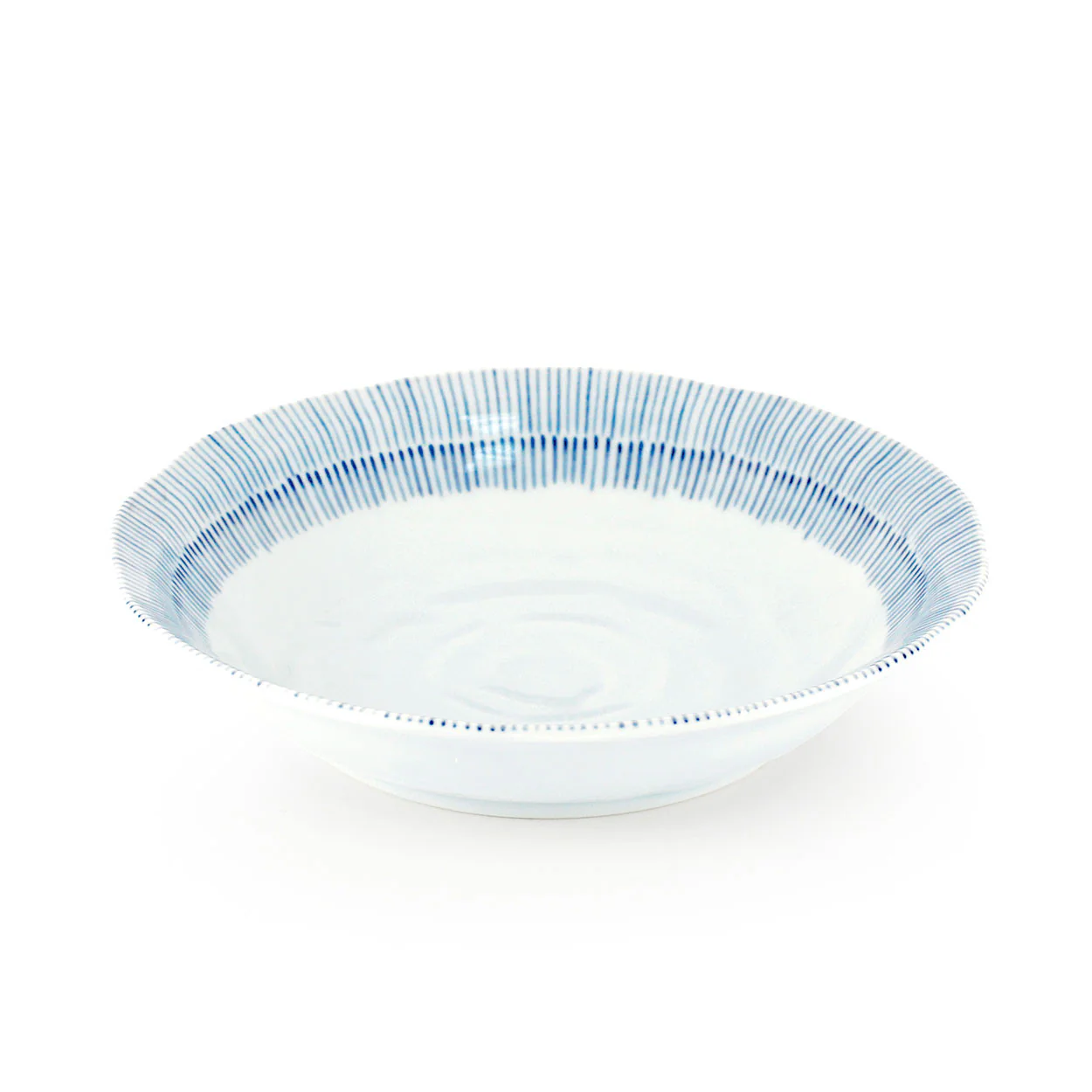 Kyo Tokusa Blue Lined Bowl 27 fl oz / 8.46" dia
