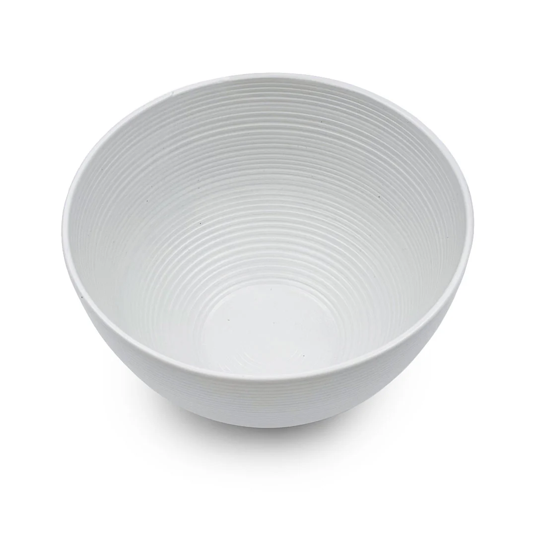 Lined White Noodle and Donburi Bowl 29 fl oz / 6" dia - Image 2