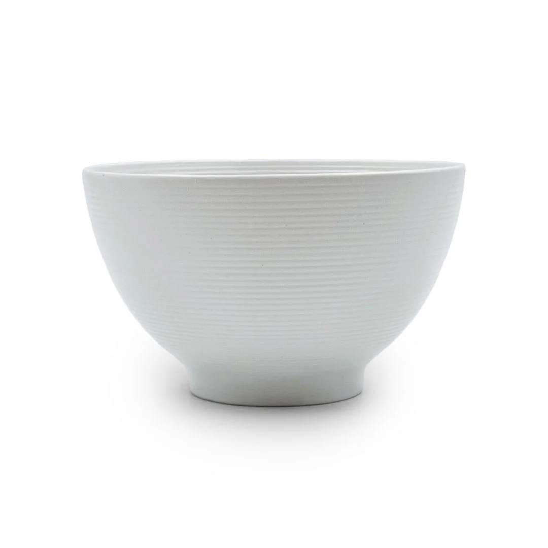 Lined White Noodle and Donburi Bowl 29 fl oz / 6" dia - Image 3