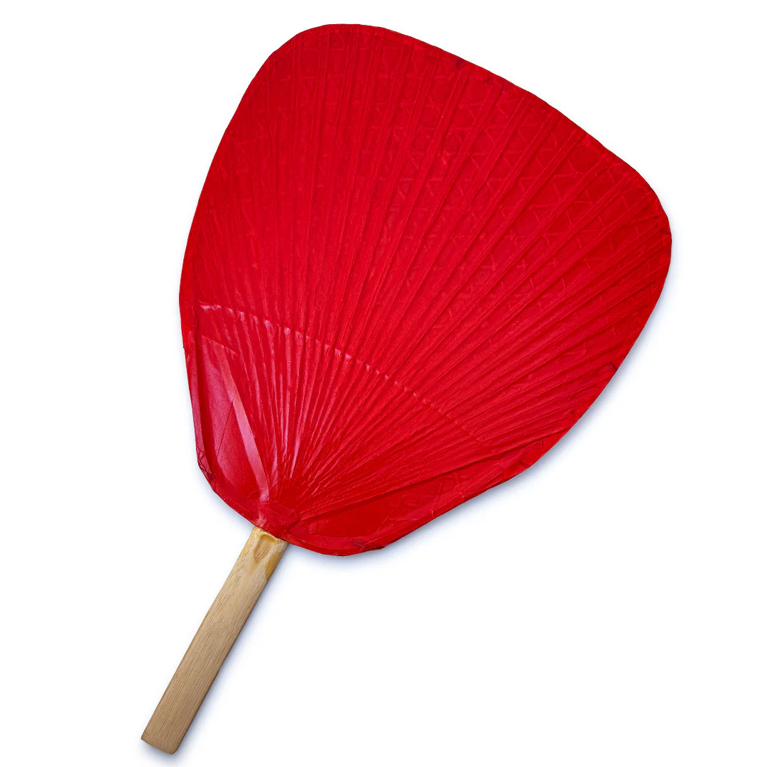 Magic Hammer Red Lacquered Uchiwa Fan - Image 2