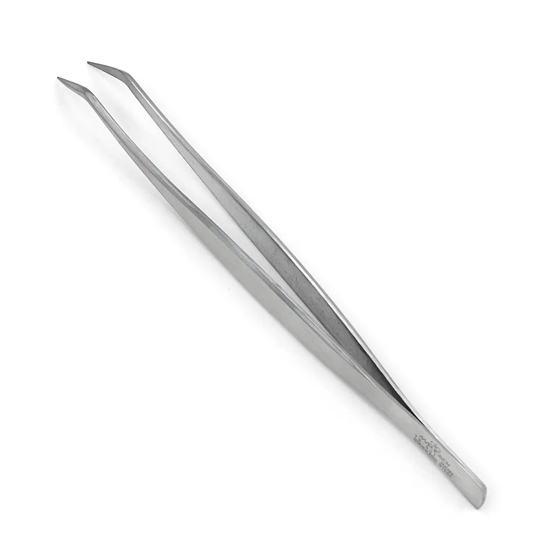 Marutolloy Stainless Steel Offset Plating Tweezers 6.1" (155mm) - Image 3