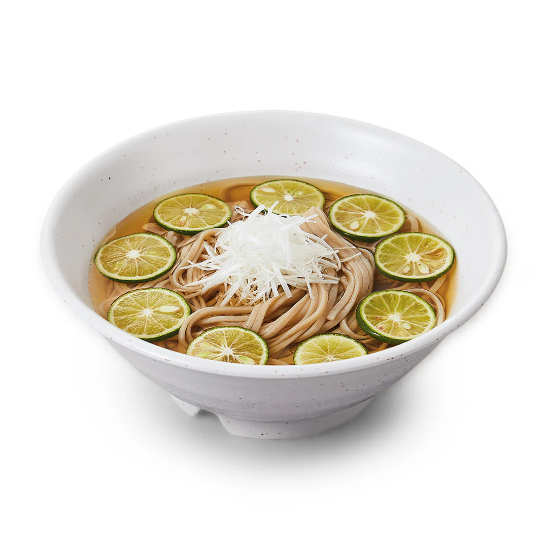 Melamine Kobiki White Grainy Noodle Bowl 37 fl oz / 8" dia - Image 2