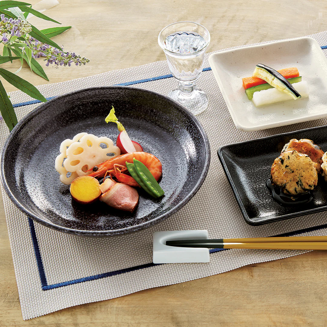 Melamine Stone Grainy Deep Plate 8.1" dia - Image 4