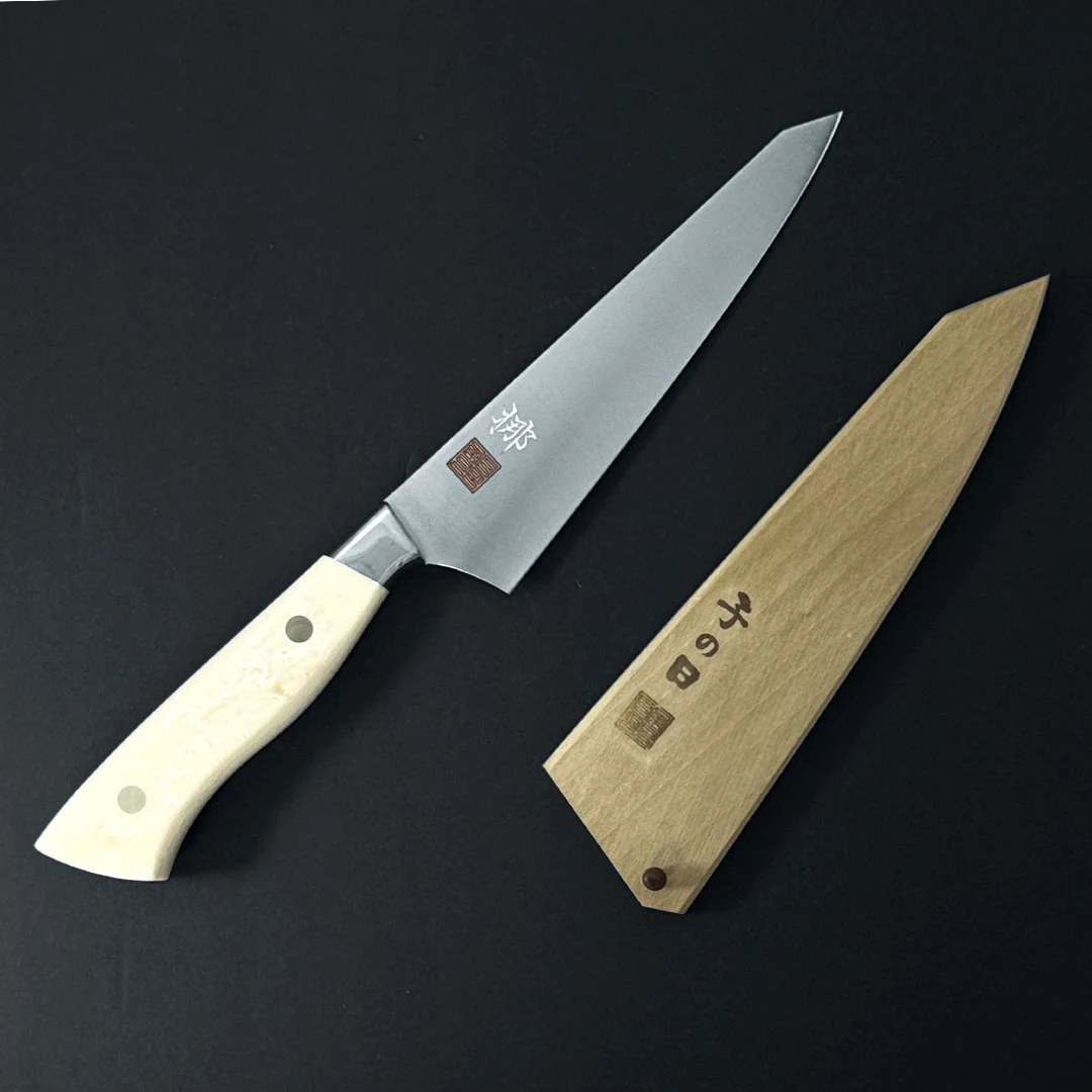 Nenohi Nagi Honesuki 150mm (5.9") Luna Handle with Saya Cover - Image 10