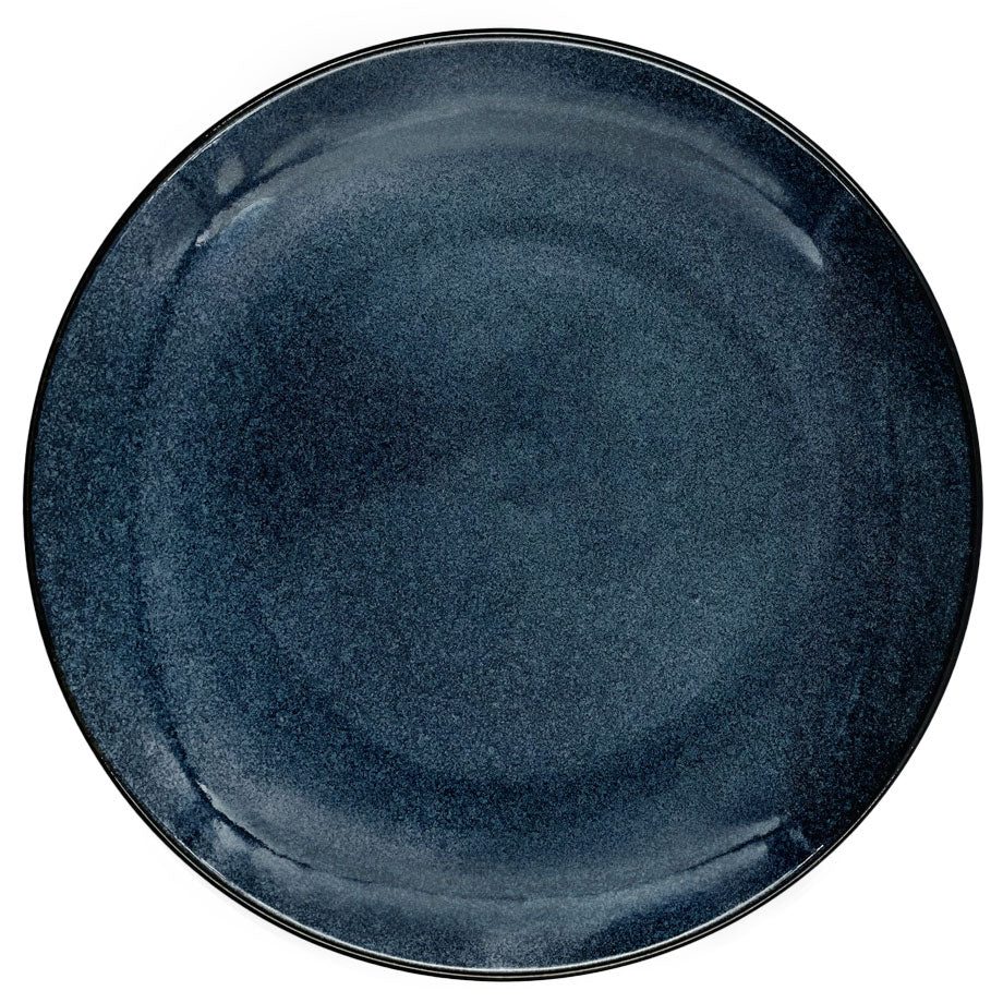 Porcelain Blue Star Round Dinner Plate 12.8" dia - Image 3