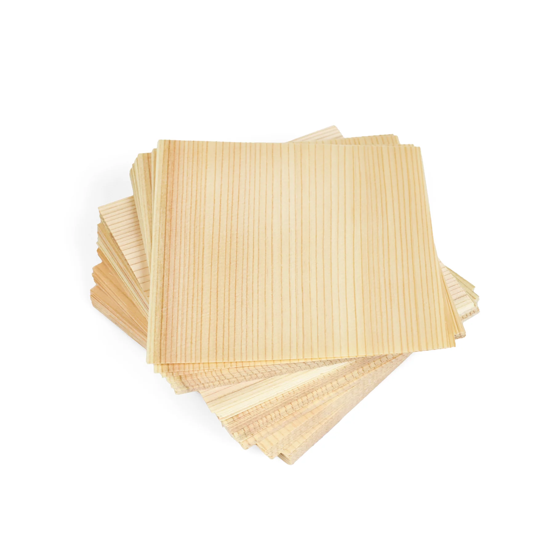 Kyogi Cedar Wood Cooking Sheet 5.9" x 5.9" 100 pcs