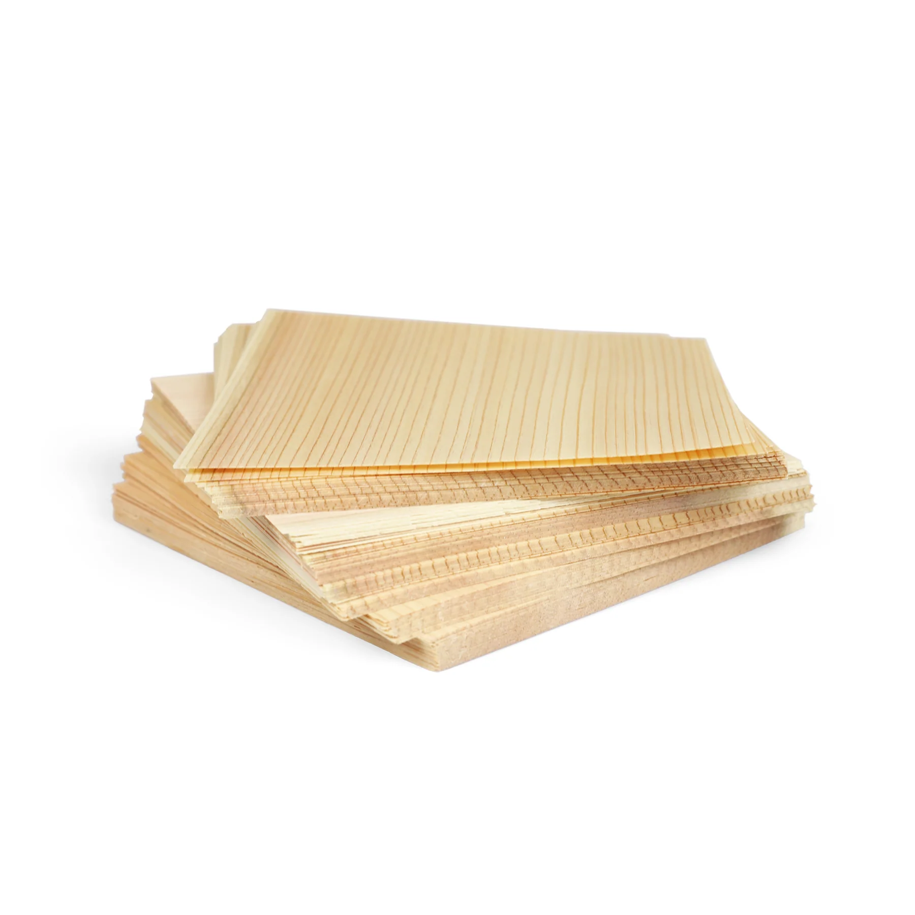Kyogi Cedar Wood Cooking Sheet 5.9" x 5.9" 100 pcs - Image 2
