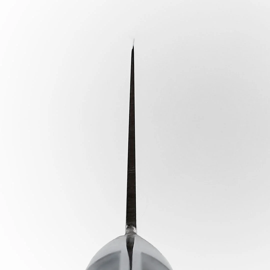 Sakai Takayuki Grand Chef SP Type III Gyuto 210mm (8.2") Ocean-Blue Stabilized Hybrid Resin Handle - Image 3