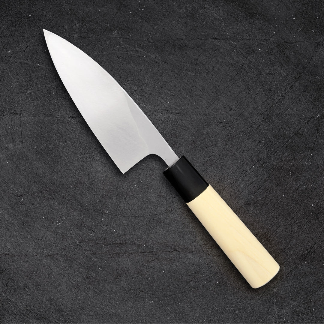 Sakai Takayuki Kasumi Yellow #3 Deba 120mm (4.7") Wa-Handle - Image 6