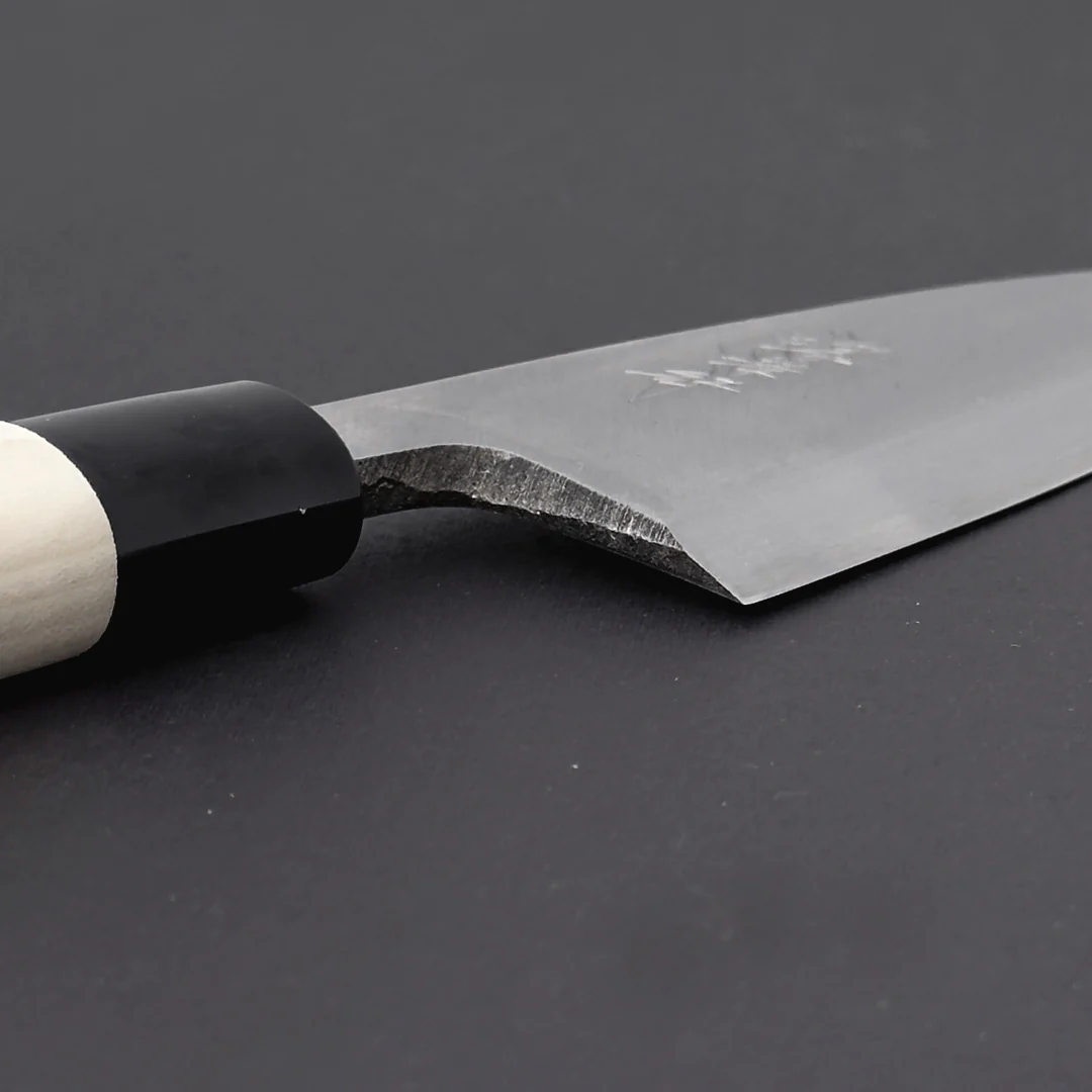 Sakai Takayuki Kasumi Yellow #3 Deba 150mm (5.9") Wa-Handle - Image 5