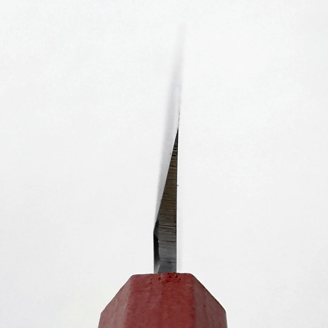 Sakai Takayuki Nanairo Inox Yanagi 210mm (8.2") Shu Vermilion Lacquered Handle - Image 3