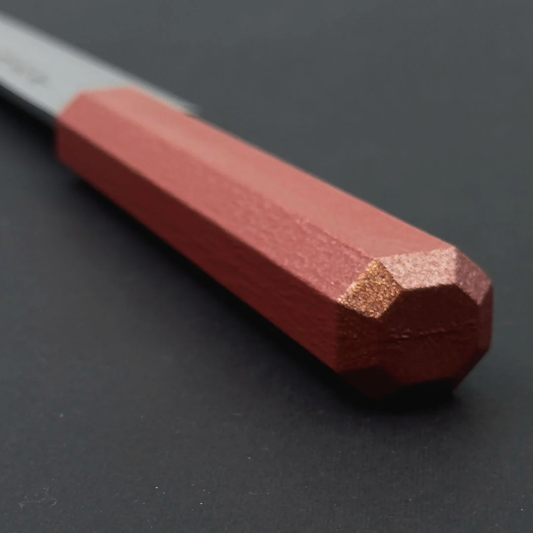 Sakai Takayuki Nanairo Inox Yanagi 210mm (8.2") Shu Vermilion Lacquered Handle - Image 7