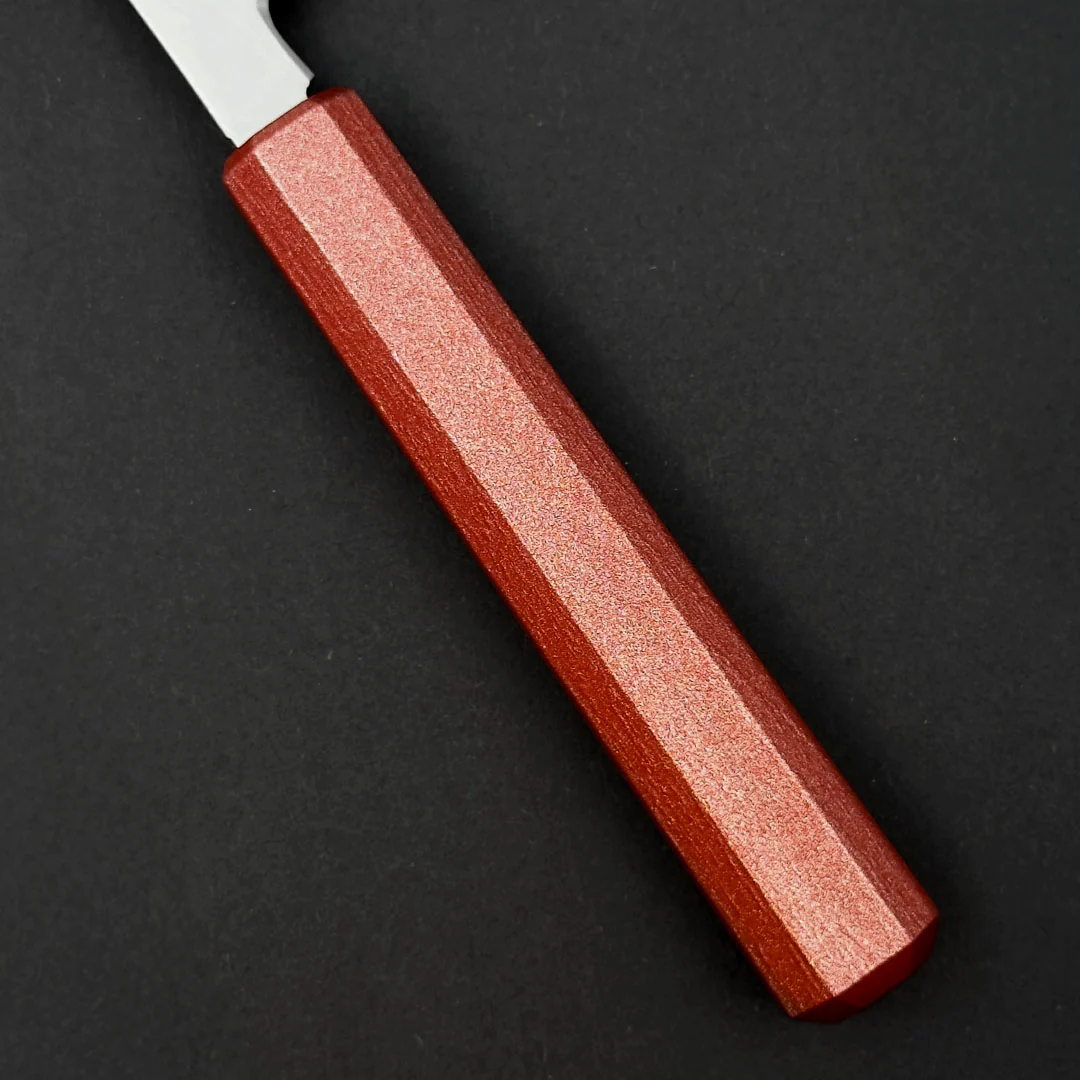 Sakai Takayuki Nanairo Inox Yanagi 210mm (8.2") Shu Vermilion Lacquered Handle - Image 8