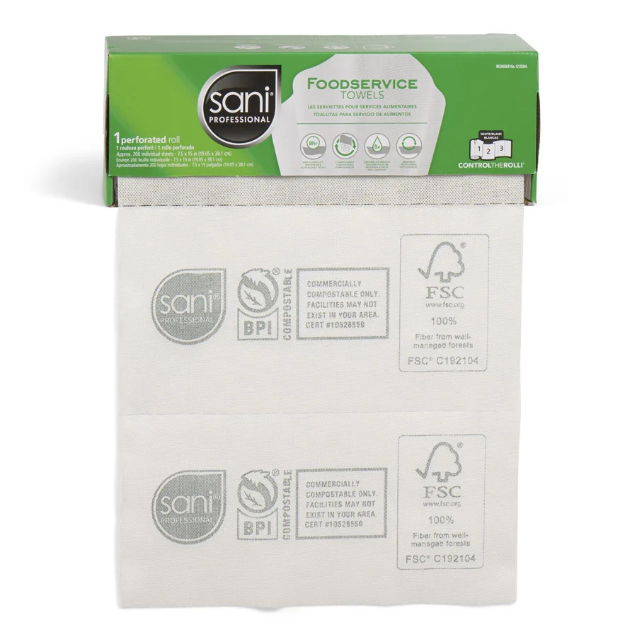 Sani Professional Perforated Dry Foodservice Towels 200 Counts
