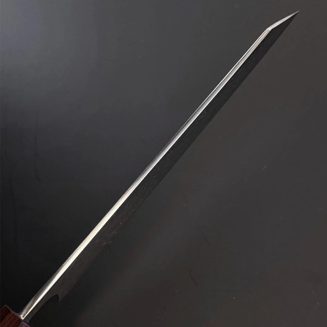 Shu Matsubara Ginsan Damascus Kengata Gyuto 210mm (8.2") - Image 4