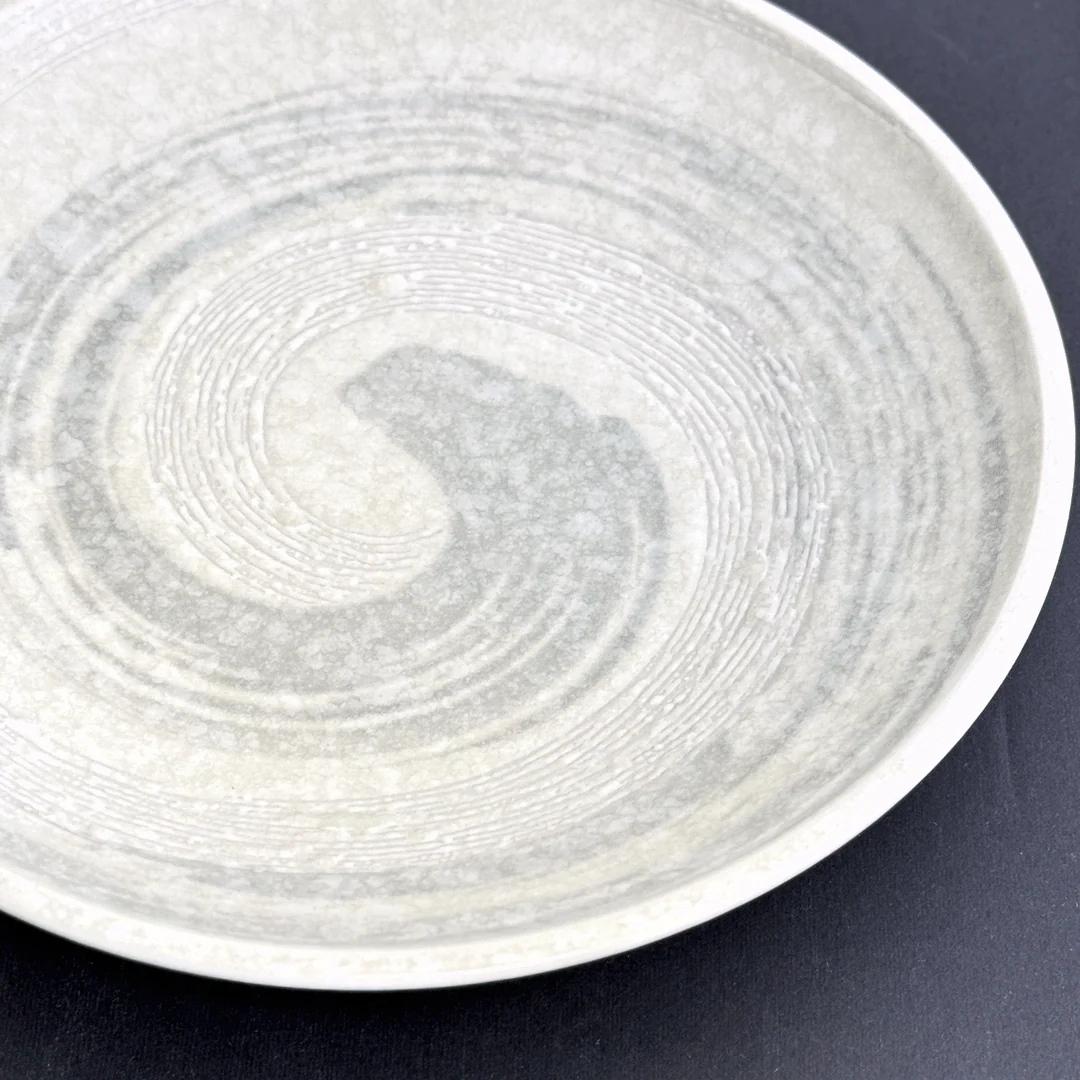 Snow White Gray Swirl Salad Plate 7.6" dia - Image 2