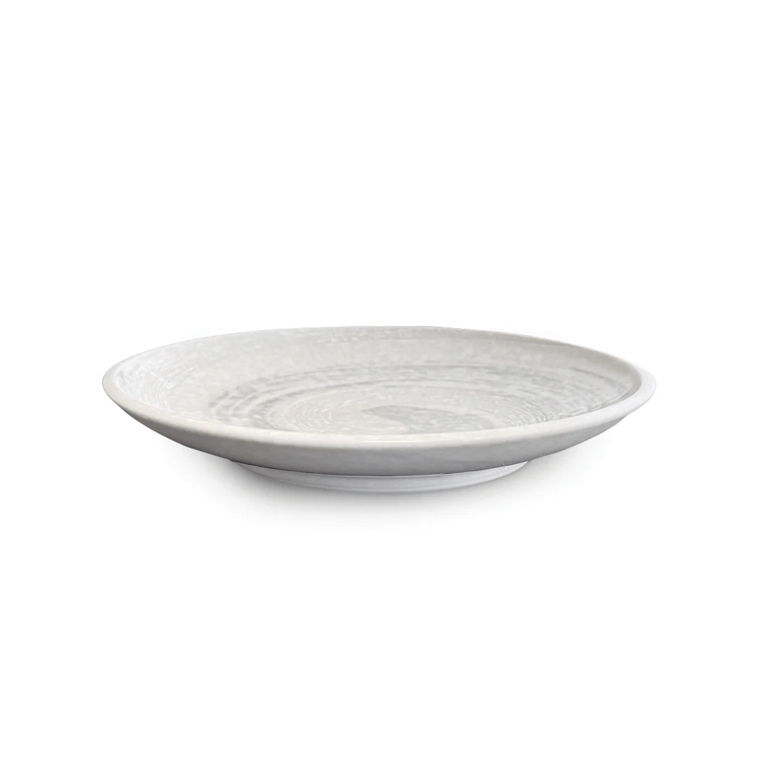 Snow White Gray Swirl Salad Plate 7.6" dia - Image 3